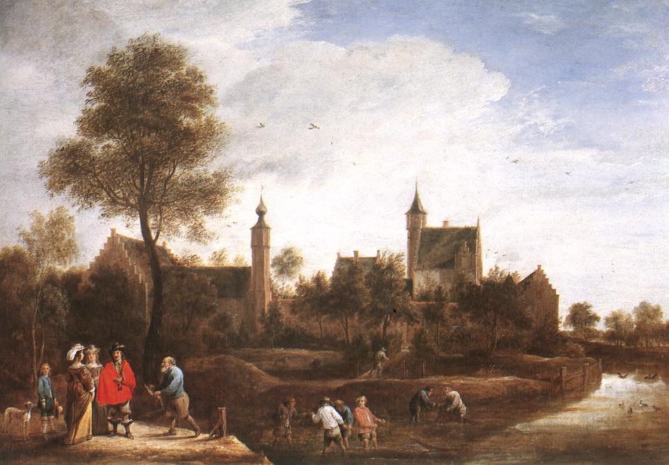 A View of Het Sterckshof near Antwerp r